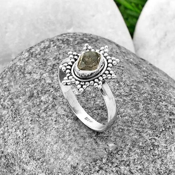 Herkimer diamond sterling silver ring 7 - Picture 3 of 3